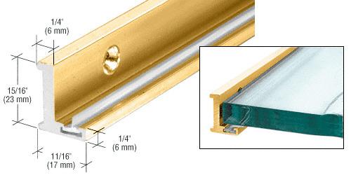 CRL Aluminum Jamb With Clear Vinyl Wipe AJ98BN