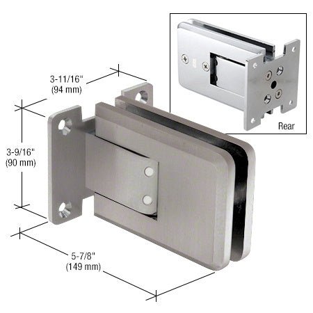 CRL Atlas Glass Door Hinge ATL01BN