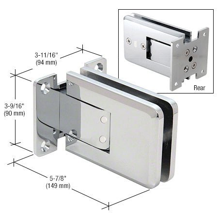 CRL Atlas Glass Door Hinge ATL01CH