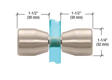 CRL Back - to - Back Bow - Tie Style Knobs SDK109BN