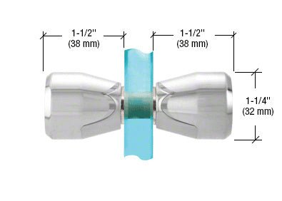 CRL Back - to - Back Bow - Tie Style Knobs SDK109BR