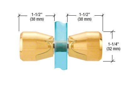 CRL Back - to - Back Bow - Tie Style Knobs SDK109BR