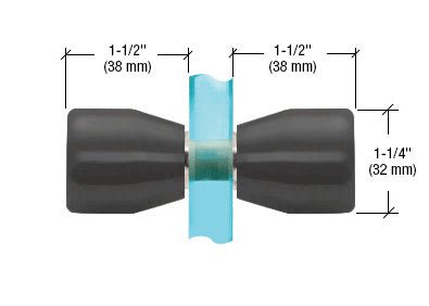 CRL Back - to - Back Bow - Tie Style Knobs SDK109MBL