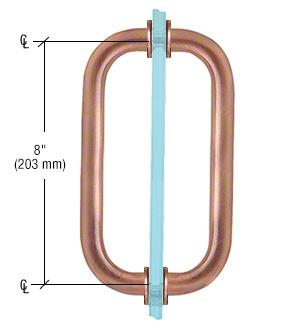 CRL Back - to - Back Solid Brass 3/4" Diameter Pull Handles with Metal Washers SPH8ABC0