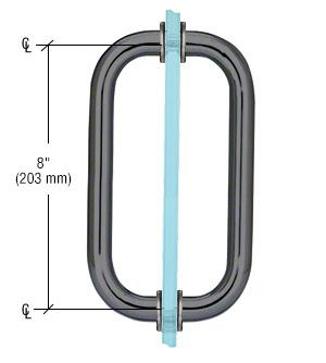 CRL Back - to - Back Solid Brass 3/4" Diameter Pull Handles with Metal Washers SPH8GM