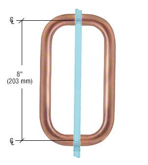 CRL Back - to - Back Solid Brass 3/4" Diameter Pull Handles without Metal Washers BPD8ABC0