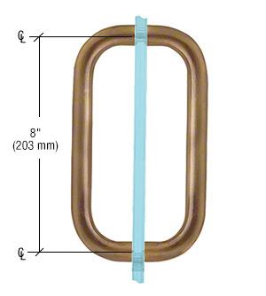 CRL Back - to - Back Solid Brass 3/4" Diameter Pull Handles without Metal Washers BPD8ABR