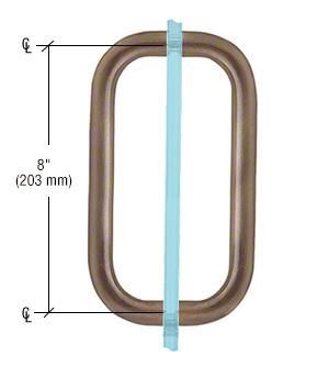 CRL Back - to - Back Solid Brass 3/4" Diameter Pull Handles without Metal Washers BPD8ABRZ