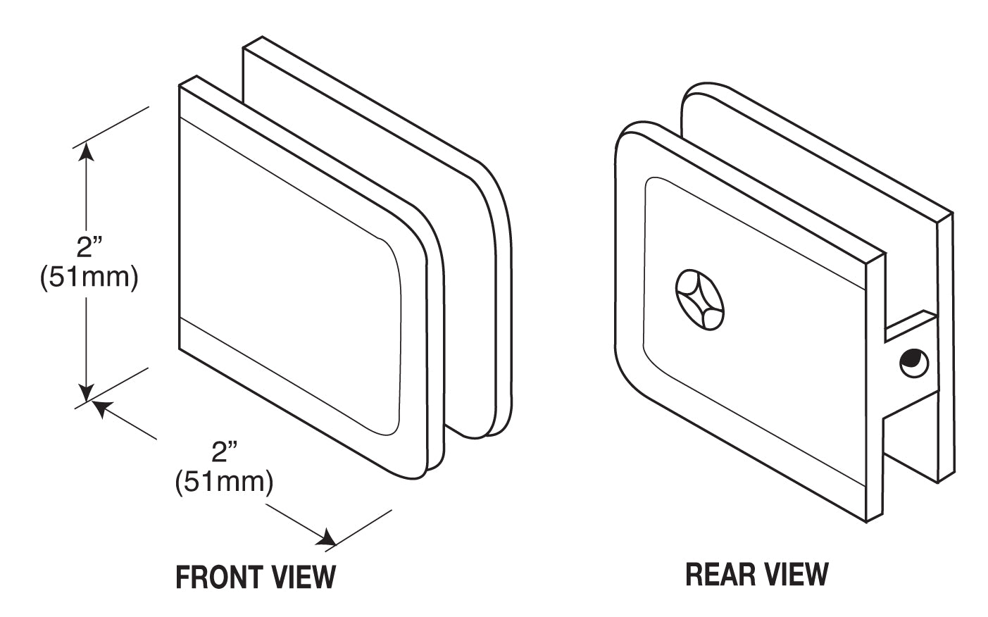 CRL BCU4 Series Clamp Replacement Gasket Pack BCU4G