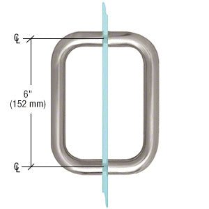 CRL BM Series Back - to - Back Handle without Metal Washers BMNW6X6BS