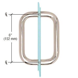 CRL BM Series Back - to - Back Handle without Metal Washers BMNW6X6PN