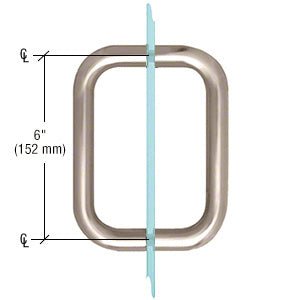 CRL BM Series Back - to - Back Handle without Metal Washers BMNW6X6SN