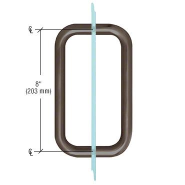 CRL BM Series Back - to - Back Handle without Metal Washers BMNW8X80RB