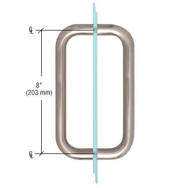 CRL BM Series Back - to - Back Handle without Metal Washers BMNW8X8BN