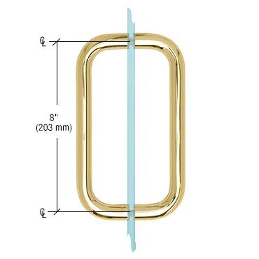 CRL BM Series Back - to - Back Handle without Metal Washers BMNW8X8BR