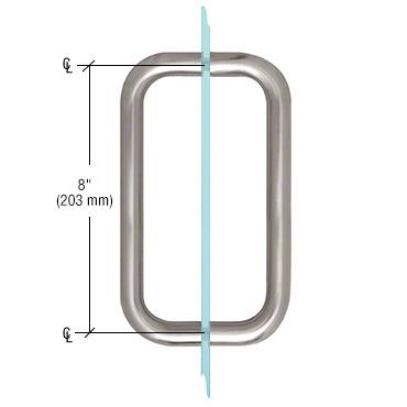 CRL BM Series Back - to - Back Handle without Metal Washers BMNW8X8BSC