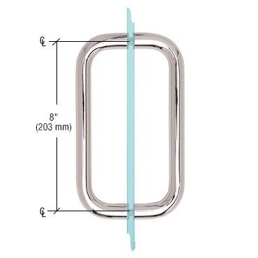 CRL BM Series Back - to - Back Handle without Metal Washers BMNW8X8CH