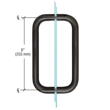 CRL BM Series Back - to - Back Handle without Metal Washers BMNW8X8MBL