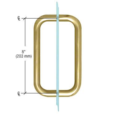 CRL BM Series Back - to - Back Handle without Metal Washers BMNW8X8SB