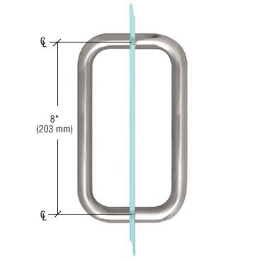 CRL BM Series Back - to - Back Handle without Metal Washers BMNW8X8SC