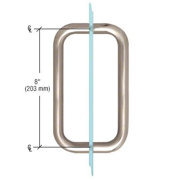 CRL BM Series Back - to - Back Handle without Metal Washers BMNW8X8SN