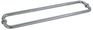 CRL BM Series Back - to - Back Tubular Towel Bars with Metal Washers BM24X24BN