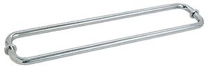 CRL BM Series Back - to - Back Tubular Towel Bars with Metal Washers BM24X24PN