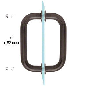 CRL BM Series Tubular Back - to - Back Pull Handle with Metal Washer BM6X6BBRZ