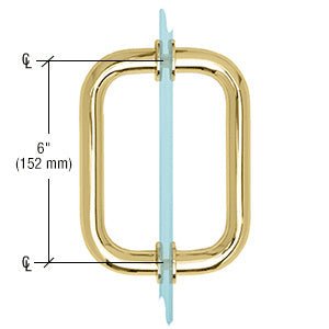 CRL BM Series Tubular Back - to - Back Pull Handle with Metal Washer BM6X6BR