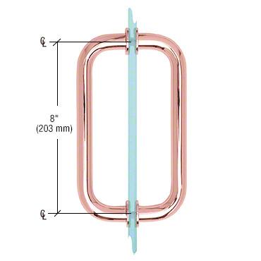 CRL BM Series Tubular Back - to - Back Pull Handle with Metal Washer BM8X8PC0