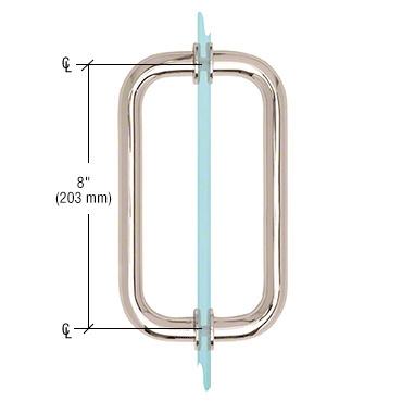 CRL BM Series Tubular Back - to - Back Pull Handle with Metal Washer BM8X8PN