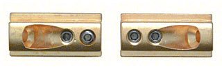 CRL Brass Wall Mounting Brackets - Pair BWB2