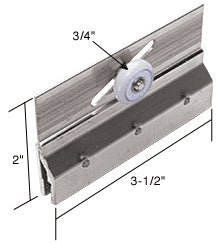 CRL Brite Anodized 3/4" Nylon Ball Bearing Roller Assembly CRLM6053