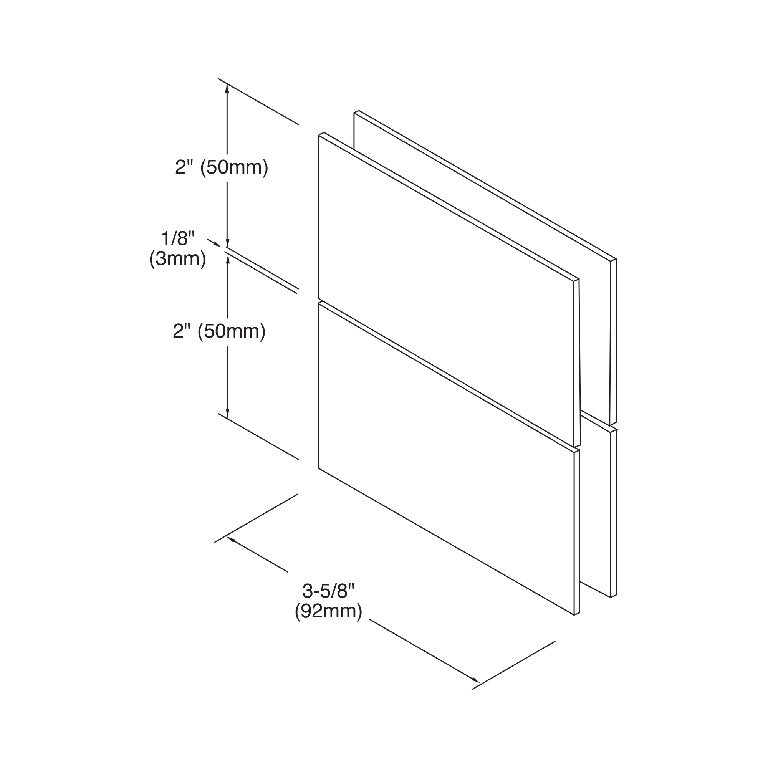 CRL Cardiff Series Glass - to - Glass Mount Hinge CAR020RB