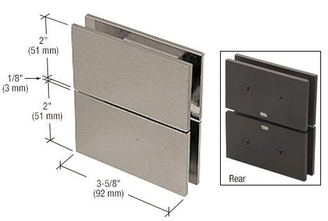 CRL Cardiff Series Glass - to - Glass Mount Hinge CAR02BN