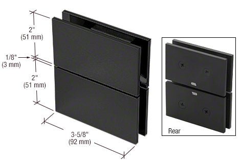 CRL Cardiff Series Glass - to - Glass Mount Hinge CAR02MBL