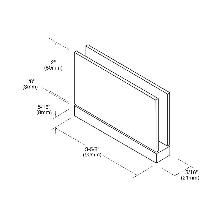 CRL Cardiff Series Top or Bottom Mount Hinge CAR010RB