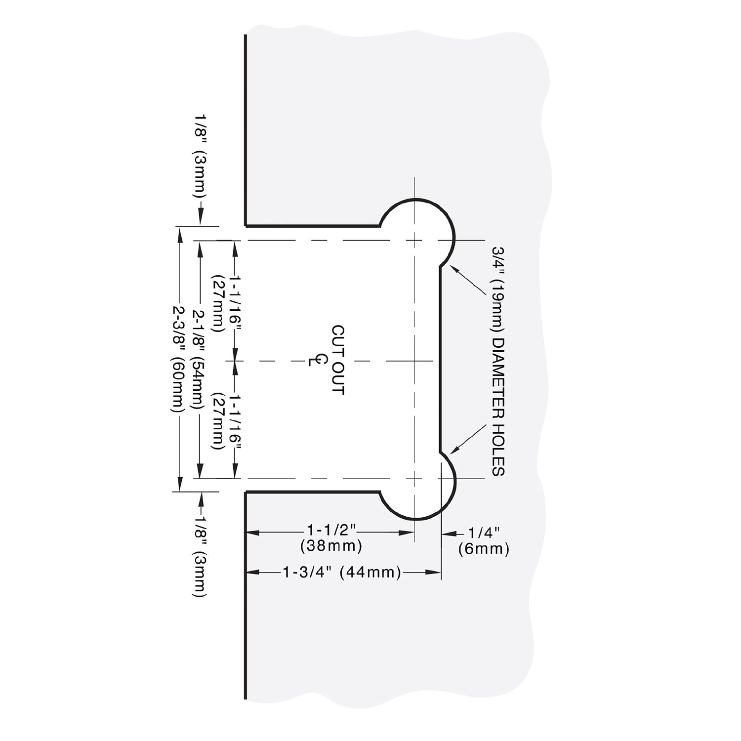 CRL Chrome Estate 090 Series 90 Degree Glass - to - Glass Hinge EST090CH