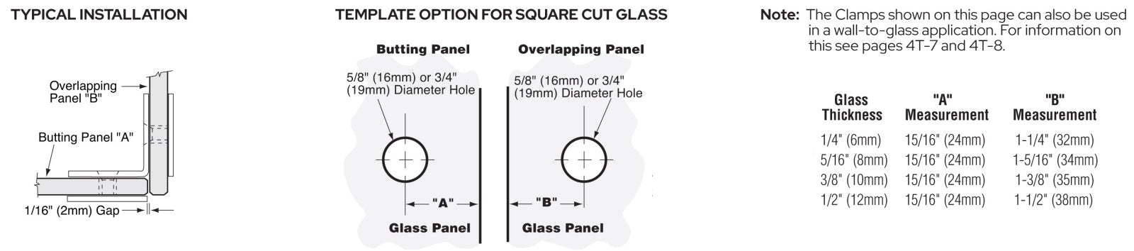 CRL Chrome Monaco Series 90 Degree Glass - to - Glass Clamp M0690CH