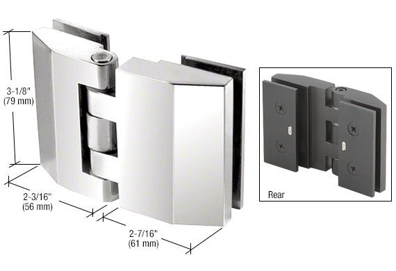 CRL Chrome Regal 185 Series Glass - to - Glass Hinge REG185CH