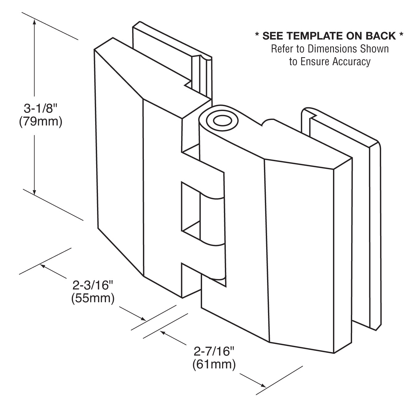 CRL Chrome Regal 185 Series Glass - to - Glass Hinge REG185CH