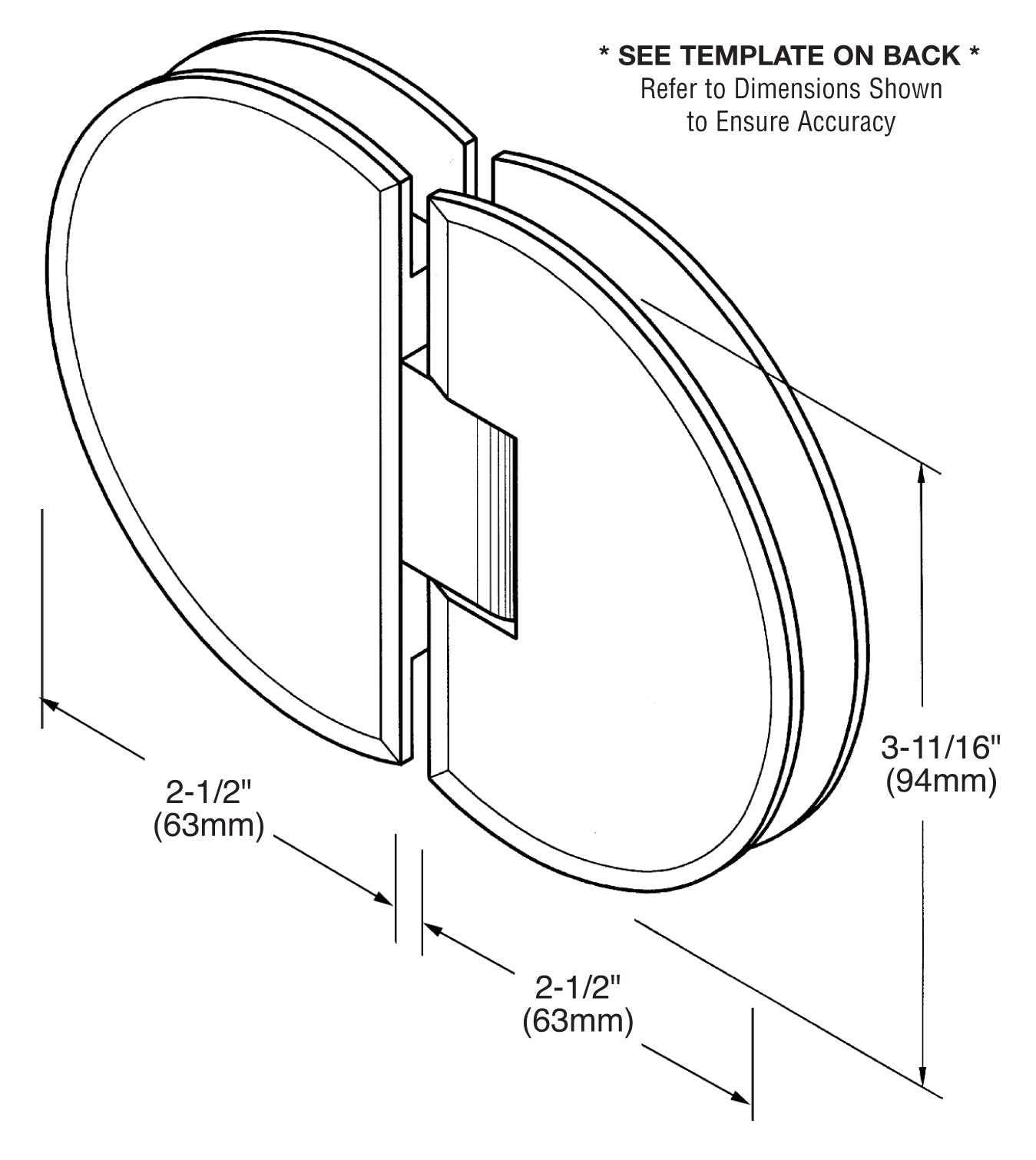 CRL Classique 180 Series 180º Glass - to - Glass Hinge (Discontinued) CLA180BN