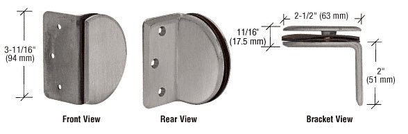 CRL Classique Series Wall Mount Bracket CL90SBN