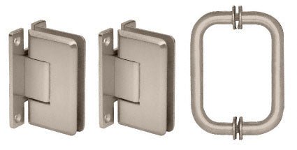 CRL Cologne 037 Hinge and Shower Pull Handle Set C0LS3BN