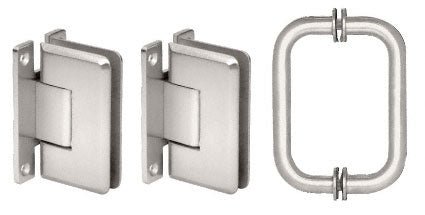 CRL Cologne 037 Hinge and Shower Pull Handle Set C0LS3CH