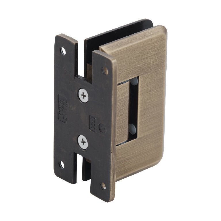 CRL Cologne 337 Series Adjustable Wall Mount 'H' Back Plate Hinge C0L337ABR