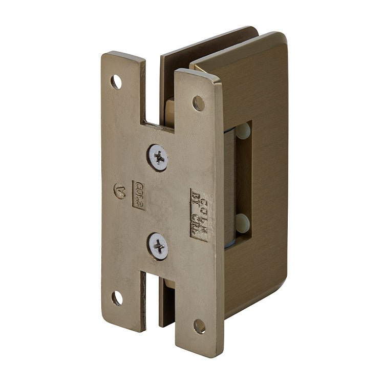 CRL Cologne 337 Series Adjustable Wall Mount 'H' Back Plate Hinge C0L337BBRZ