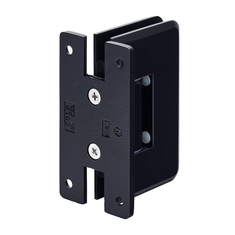 CRL Cologne 337 Series Adjustable Wall Mount 'H' Back Plate Hinge C0L337MBL