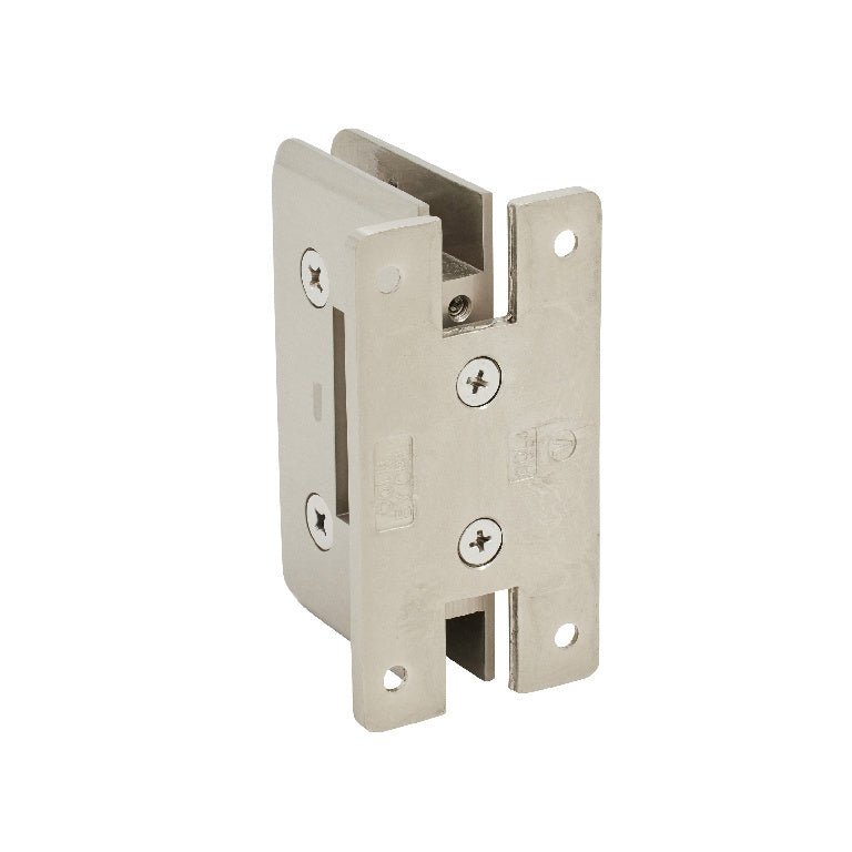 CRL Cologne Series Wall Mount 'H' Back Plate Positive Close Hinge C0L067BN