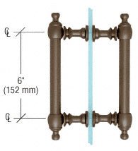 CRL Colonial Style Back - to - Back Pull Handles C0L6X60RB